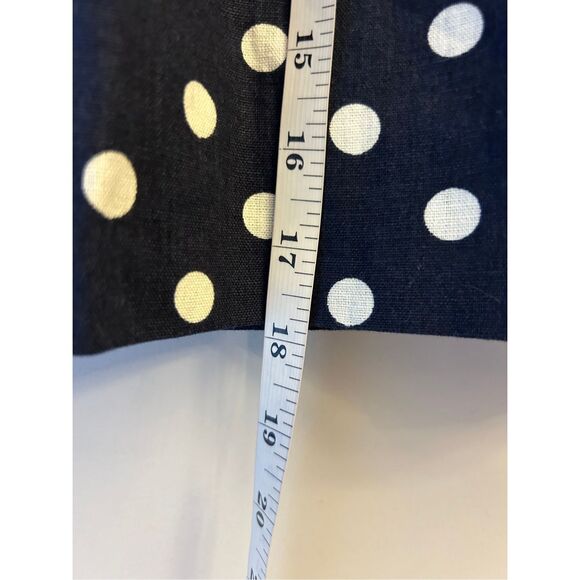 NWT J. Crew Polka dot linen blend Paperbag Waist mini skirt sz 0 Navy x white re - Picture 7 of 7
